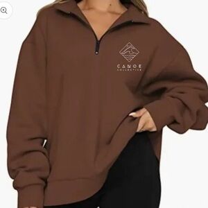 Canoe Collective Brown Women's Sweatshirt small